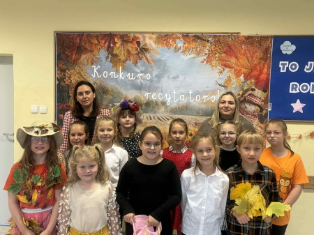 Konkurs recytatorski dla klas 1-3 o tematyce jesiennej.