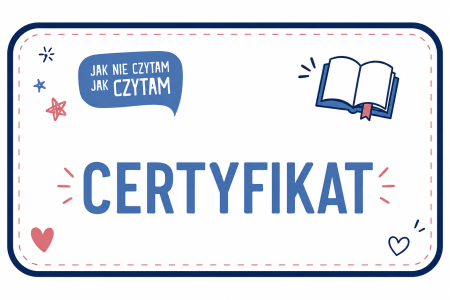 Podziękowanie za udział w Ogólnopolskiej akcji ''Jak nie czytam, jak czytam''