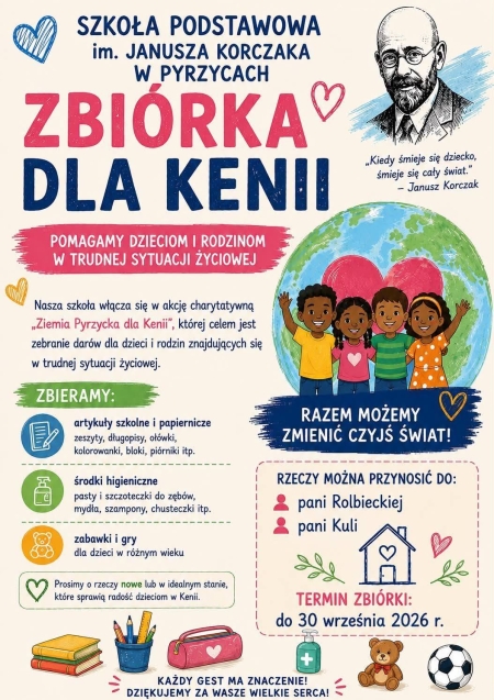 Zbiórka dla Kenii - ważna informacja