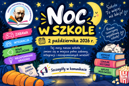 Zbliża się NOC W SZKOLE...